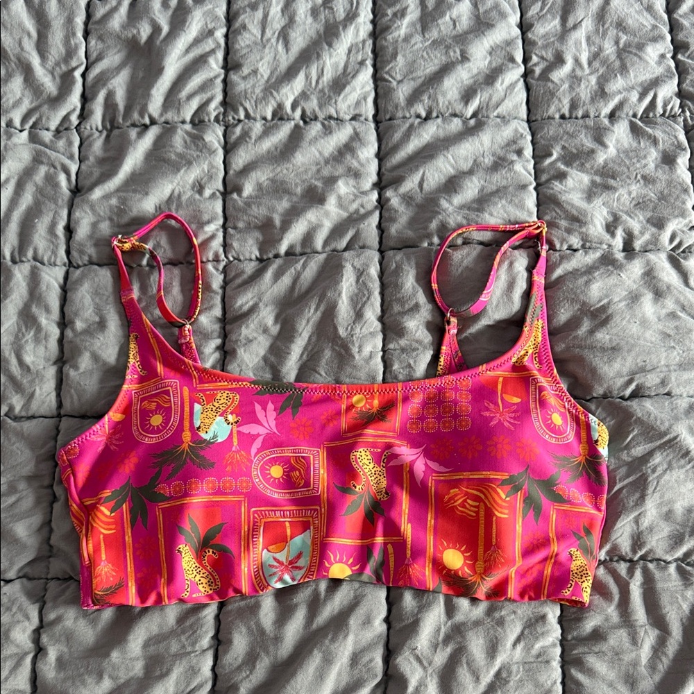 Old Navy Pink Tropical Bikini Top NWOT